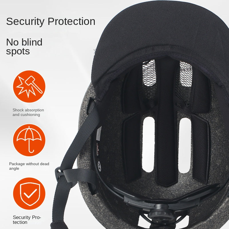 Urban Cycling Helmet with Visor – Lightweight One-Piece Shell for Bike, Scooter & Roller Skating