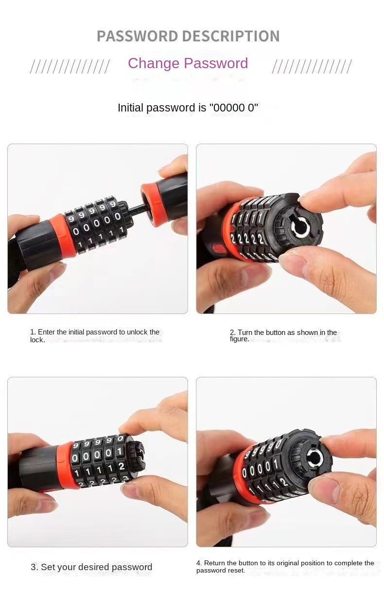 5-Digit Chain Lock 1.2m