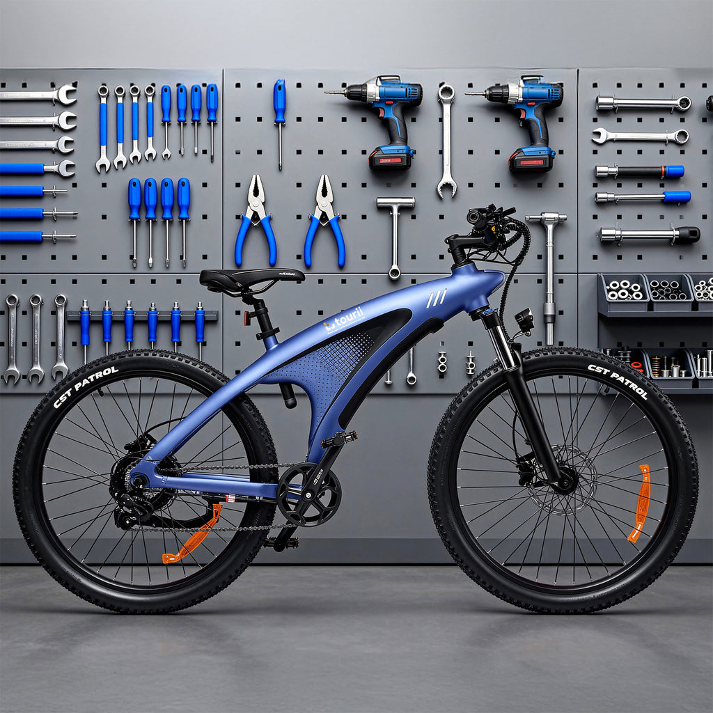 Tourii Q5 high-power mountain bike, off-road assisted variable speed adult commuting electric bike, aluminum alloy bike riding