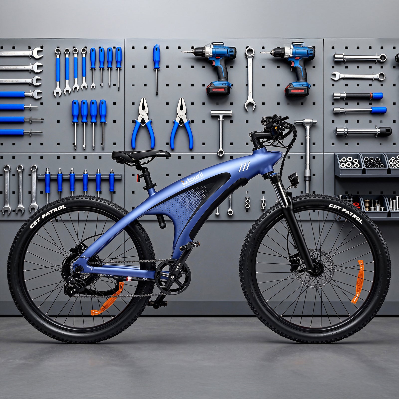 Tourii Q5 high-power mountain bike, off-road assisted variable speed adult commuting electric bike, aluminum alloy bike riding